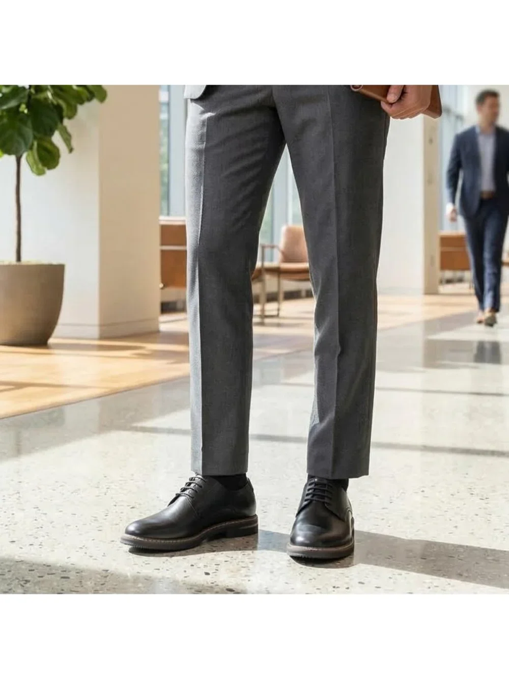 Men's Black Classic Cap Toe Lightweight Formal Oxford Wedding Dress Causal Shoes
